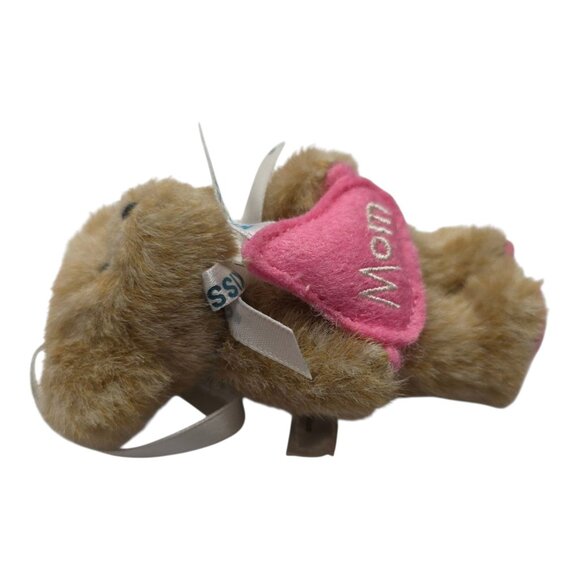 Boyds Bears Hershey Mini Mama Bearkisses Bear Head Bean Plush Ornament 4" - Picture 5 of 8